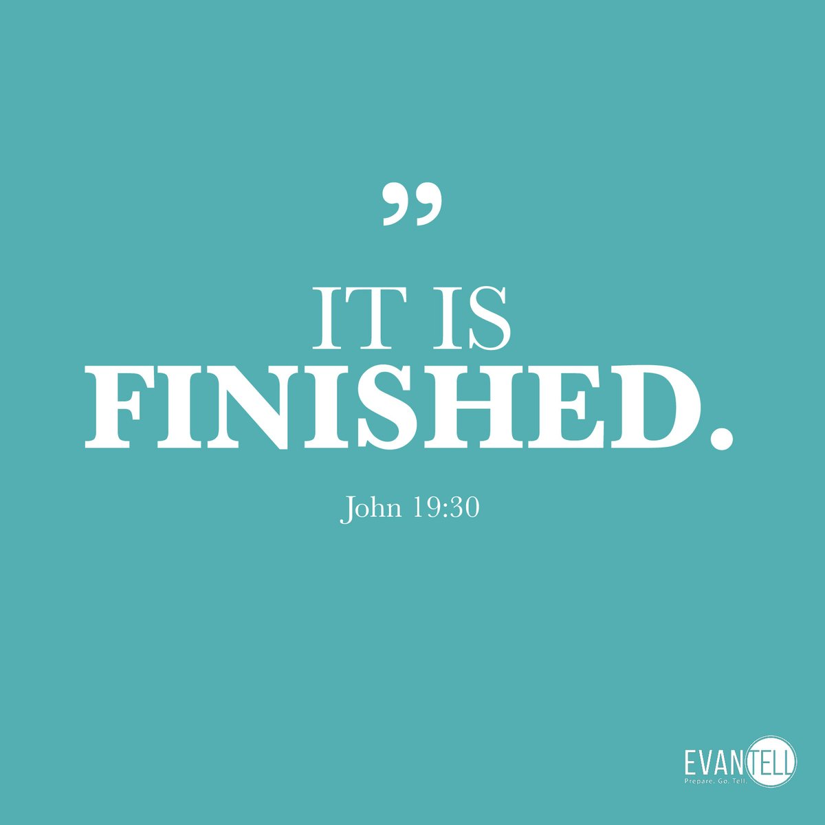 EvanTell's tweet photo. Finished = Paid in Full

"Christ did not make the down payment for our sins, He made the full payment." -Dr. Larry Moyer https://t.co/imr7eZKhrE