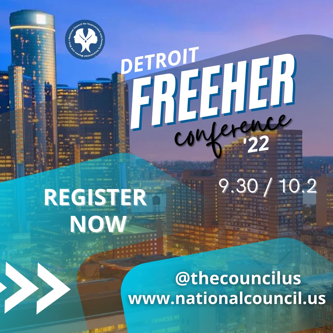 *REGISTER TODAY* 
WE'RE BACK &amp; IN-PERSON 

Register Here: tinyurl.com/FreeHer22

#FreeHer 
#nationalcouncil 
#freeherconference22 
#endincarcerationofwomenandgirls 
#clemencyworks
#detroit
#women
#letsgo 
#motorcity  
#motown 
#midwest
#forfreedoms 
#formerlyincarcerated 
#news