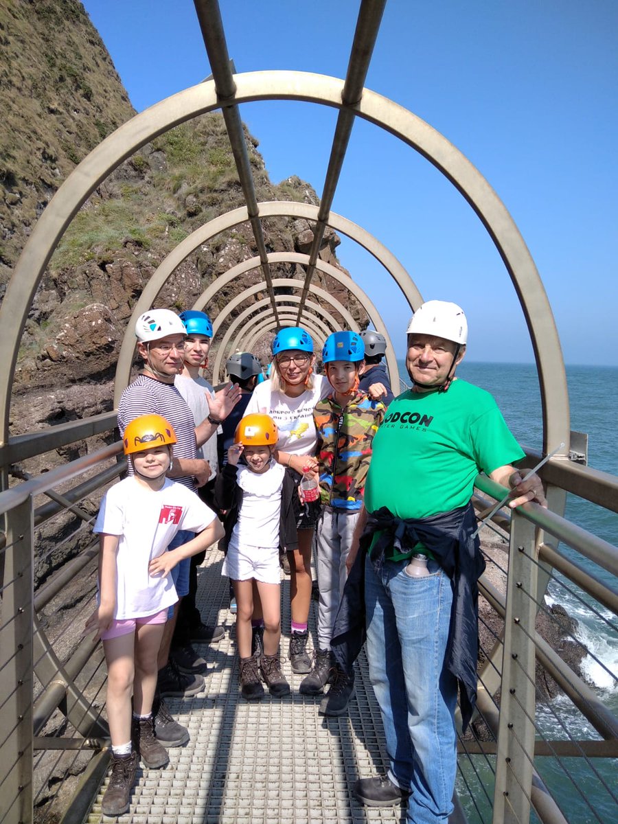 Inter_Ethnic's tweet photo. The beautiful weather held long enough for our Ukrainian Friends' 3rd Educational visit to @TheGobbins. They enjoyed the spectacular scenery of the cliffside walk.
Huge thanks to our funder @RadiusHousing https://t.co/xEIBoGSYDY