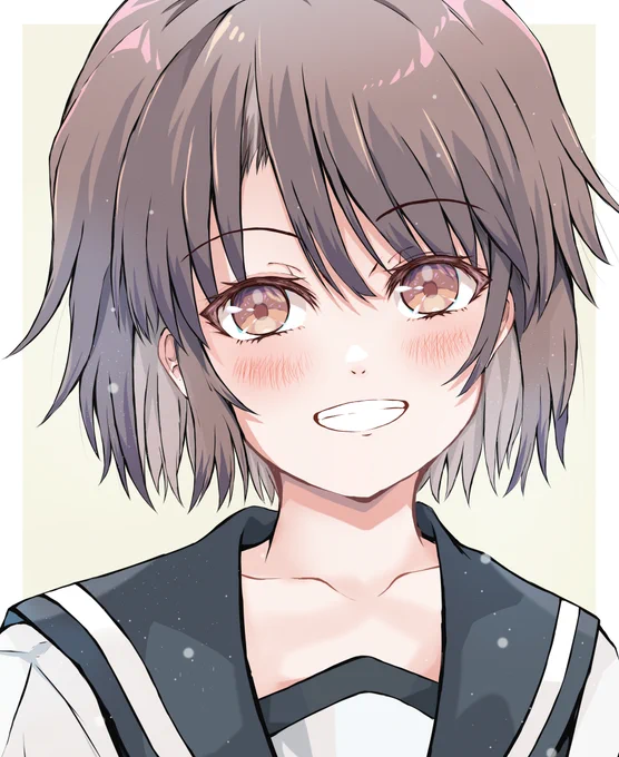 深雪、鼻の穴とか少し修正。#艦これ 