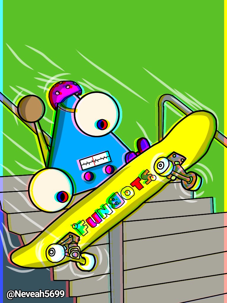 Neveah5699's tweet image. Hi. I wanna show my support and love for the #funbots  project. I&apos;m really bullish to your creation ❤️ and I hope you like this fanart for y&apos;ll... @Funbots_NFT @_FunStick