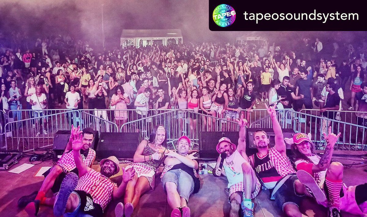 rcbdrums's tweet photo. 💥💥petardazo final el de anoche en @ajmoia 🔝🔥🤗…que concluye el fin de semana pletórico con @tapeosoundsystem 💥💥💥💥

tapeosoundsystem #gira11aniversari #moia #fmmoià2022 #cervera #tapeoesunchiste #concert #musica #concierto #musicaenvivo #versiones #tapeo #fm #cat #music https://t.co/aEzCBj2PaR
