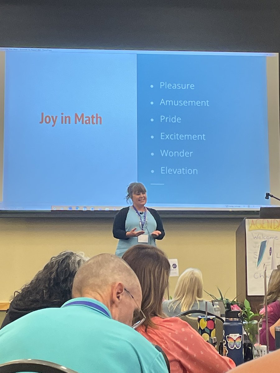 Sohnia's tweet photo. “Joy takes us closer to the mathematics.” -@amynoelleparks #mimathessentials @MIearlymathEIPs https://t.co/VBwEpGNCvS
