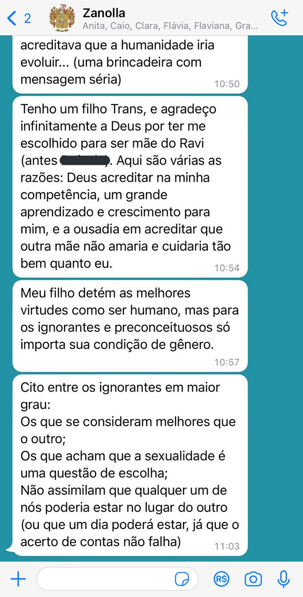 rvzzzzzzzzz's tweet photo. a família da minha mãe é muito conservadora e hoje eu abri o grupo de whatsapp e a minha mãe: https://t.co/EPljZAa3nI