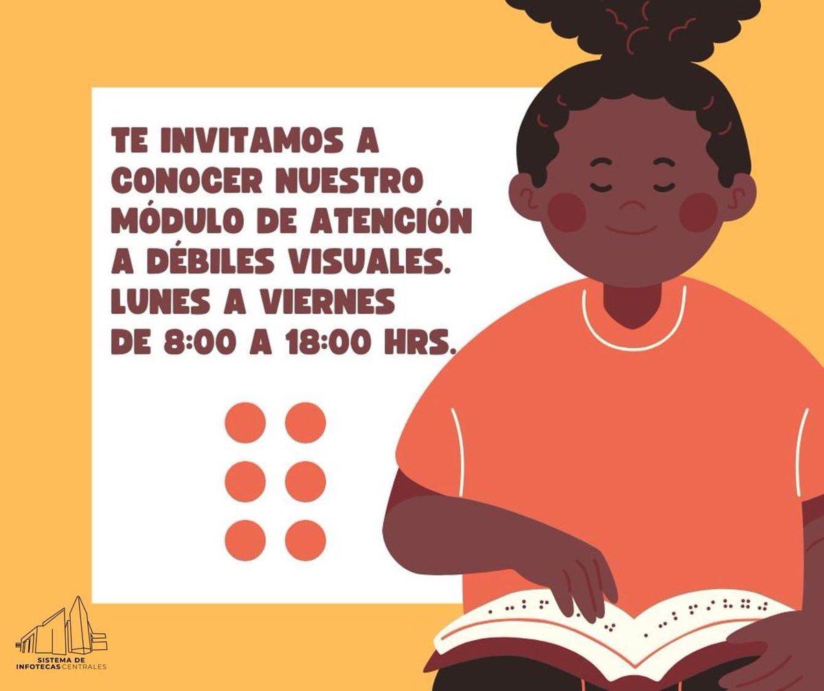 InfotecaUAdeC's tweet photo. #debilesvisuales #UAdeC #LobosLectores https://t.co/O7mns4LCrz