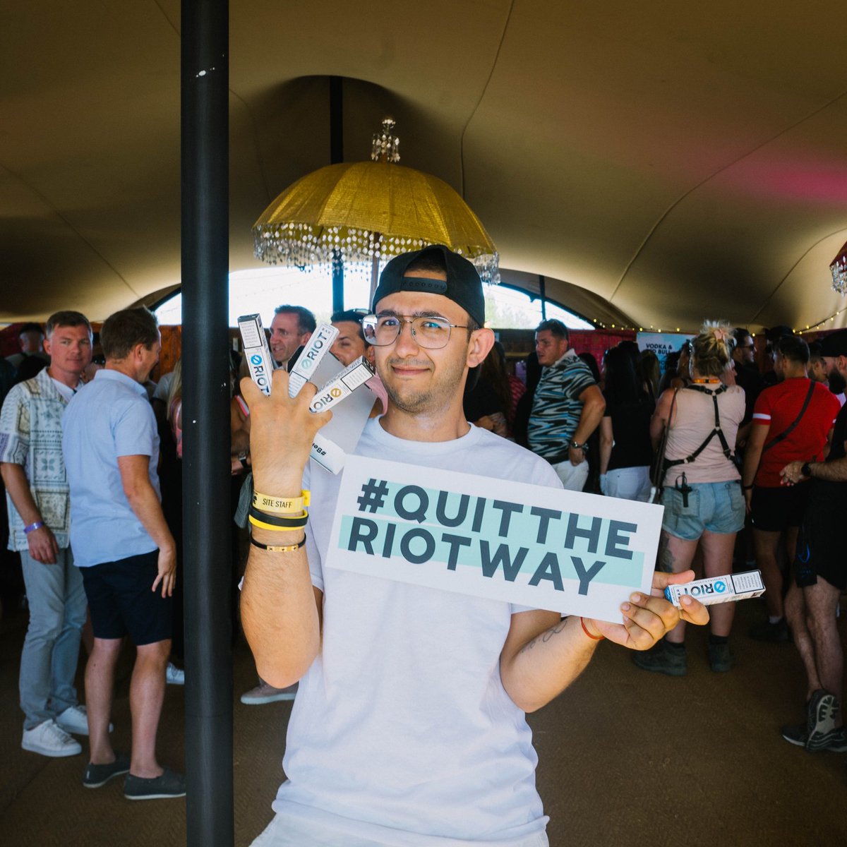 Rioteliquid's tweet photo. As we reminisce about our time at @wearefstvl , the thing that brings the biggest smiles to our faces is when we remember the power of our message to #QUITTHERIOTWAY and the effect it had on everyone we met!
We came. We saw. Our message conquered!
#wearefstvl #quitsmoking https://t.co/C2kJhfiF11