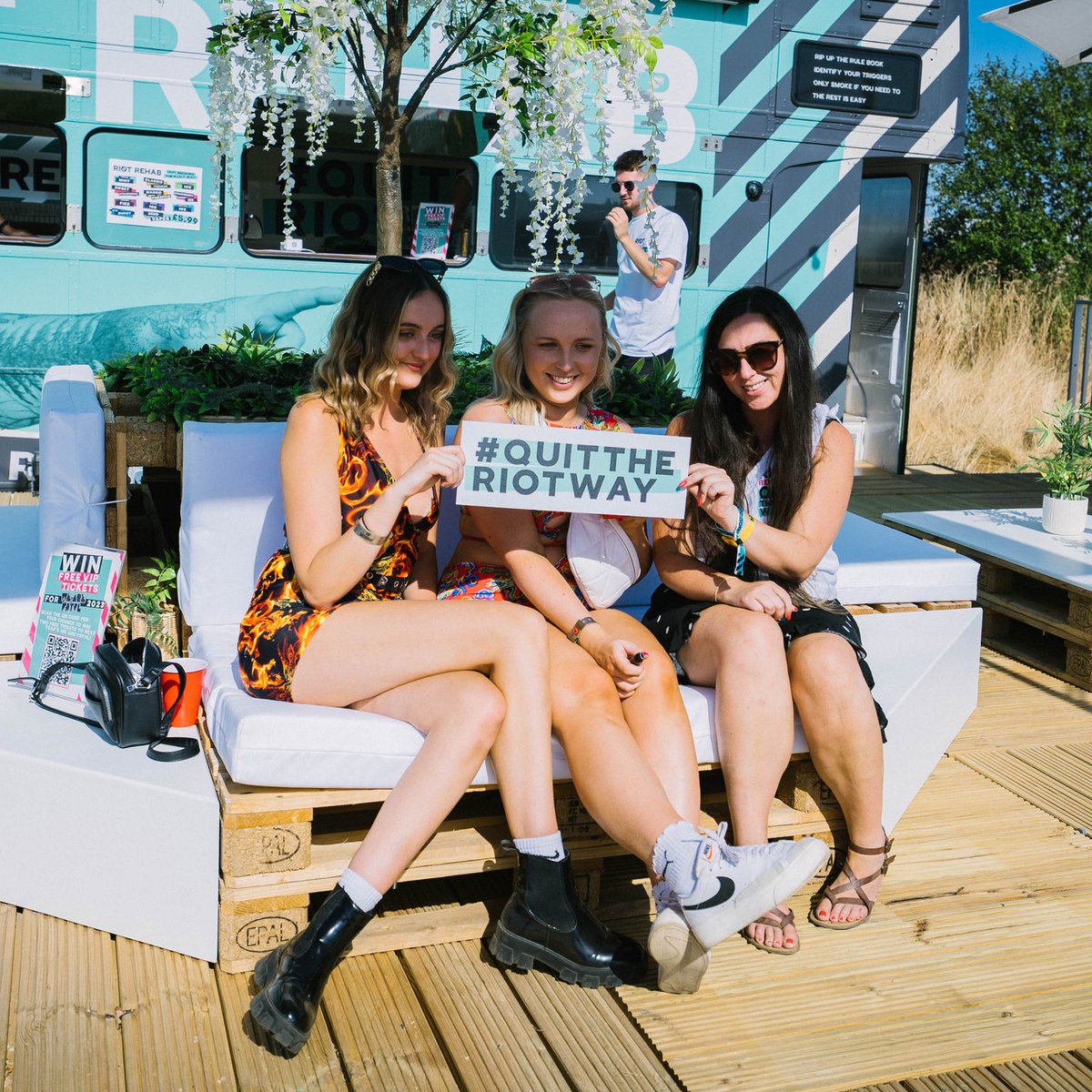 Rioteliquid's tweet photo. As we reminisce about our time at @wearefstvl , the thing that brings the biggest smiles to our faces is when we remember the power of our message to #QUITTHERIOTWAY and the effect it had on everyone we met!
We came. We saw. Our message conquered!
#wearefstvl #quitsmoking https://t.co/C2kJhfiF11