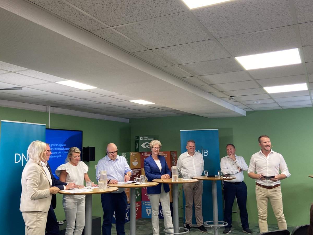 ThereseRdHolm's tweet photo. Gode muligheter for grønn eksport, men resultatene uteblir. Hva stopper det norske eksporteventyret? @NorskHydroASA @AasheimHilde i panel under #Arendalsuka https://t.co/WjYkQ8QrjU
