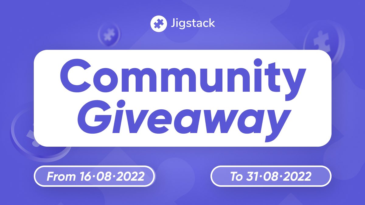 jigstack's tweet photo. 🚀Gear up for another #Jigstack Bi-Weekly contest!
🔥Try your luck and win $50 in $STAK!
🤓Rules are simple:
✅Like, quote & Retweet w/ $STAK cashtag
✅Follow @jigstack & @lemonade_defi
✅Tag 3 friends who don't follow us
📣We'll announce the winners on 31 August! https://t.co/zXzTakNFls