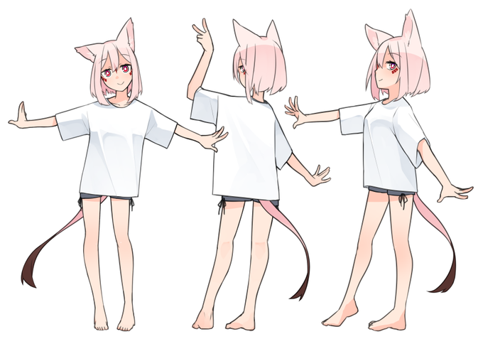 オーバーサイズTシャツが描きたかっただけrakugaki #akashalog 