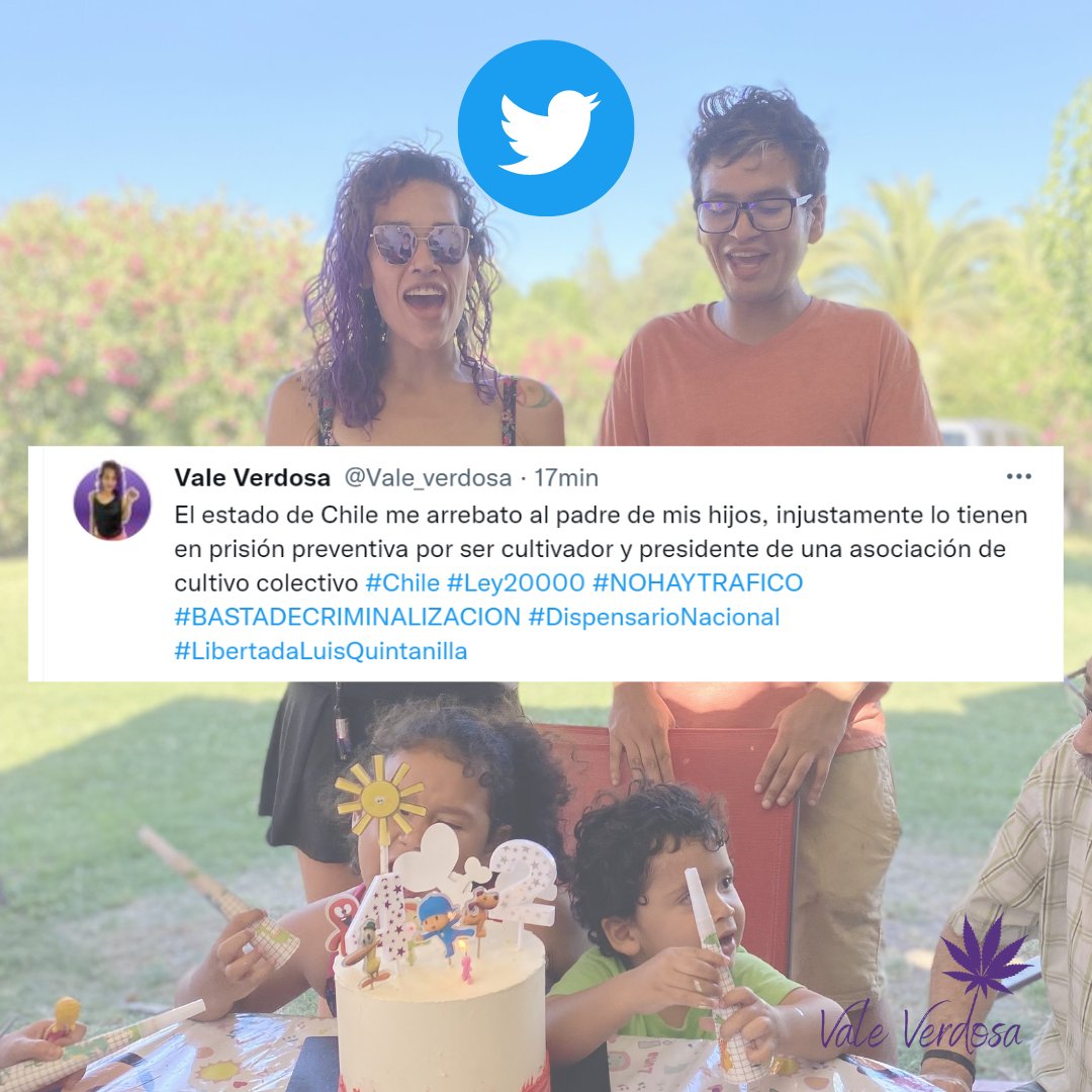 Por ti, por nuestra familia, por la cannabis, por nuestra vida no me voy a detener hasta verte afuera #LibertadaLuisQuintanilla #BastadePersecuccion #BastadeCriminalizar