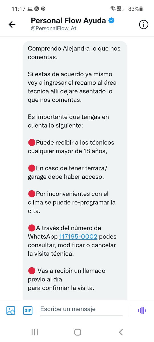 alelacroze's tweet photo. Hace 4 semanas que reclamamos y de nuevo el robot empieza todo de nuevo!!!! @PersonalFlow_At https://t.co/vPkqoSnVgb