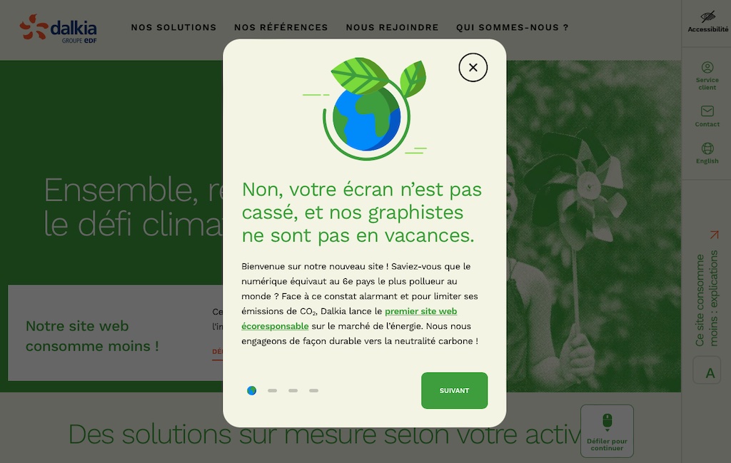 J'étais passé complètement à côté de la refonte éco-responsable du site web de <a href="/dalkia/">Dalkia</a>. Le résultat est très convainquant, explications ici : dalkia.fr/site-web-ecolo…