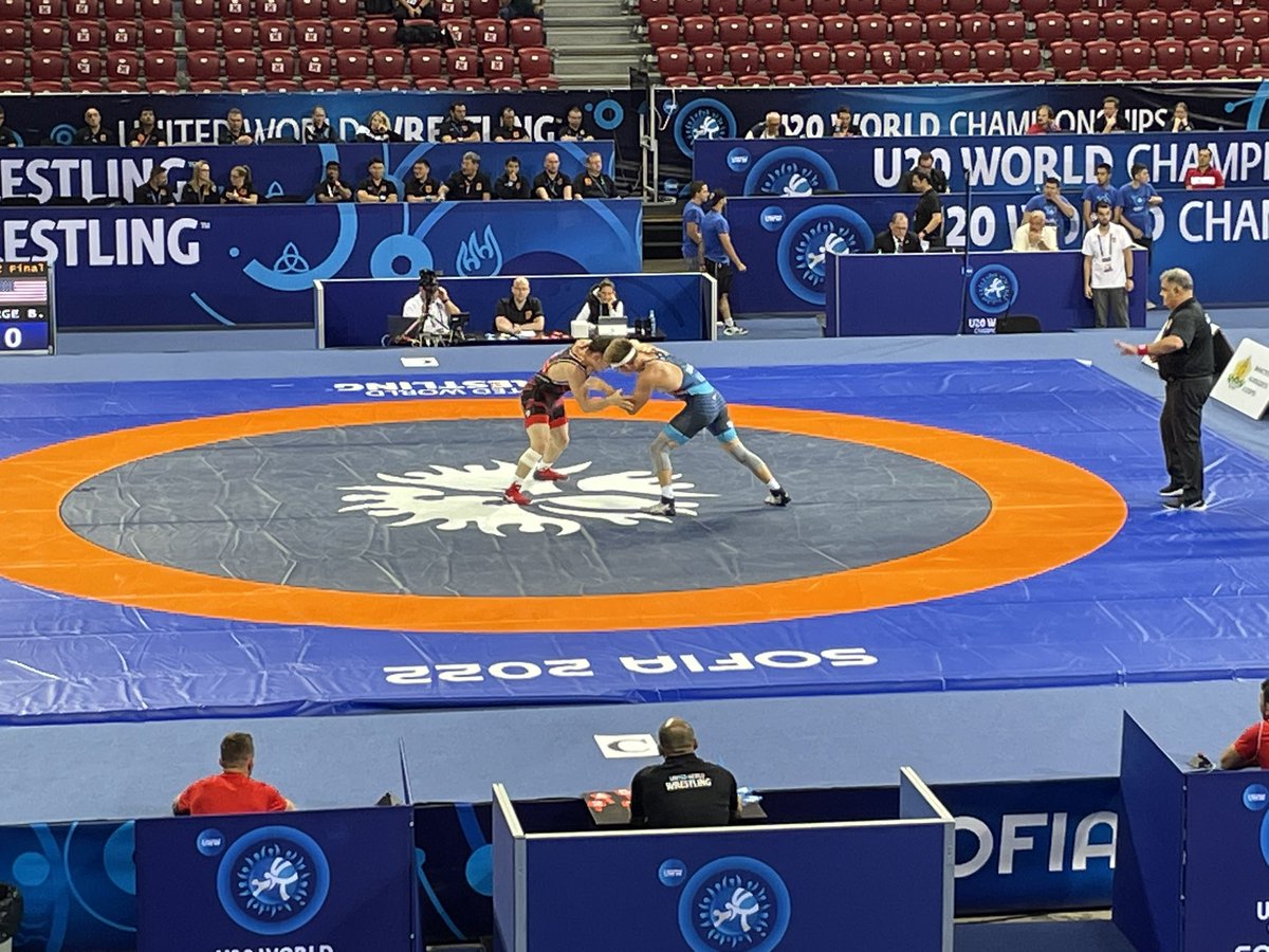damion_hahn's tweet photo. WORLD FINALIST 🌎‼️ @BergeBennett picks up a gutsy 9-7 win over TUR

#GetJacked
#WrestleSofia https://t.co/5sppVQUOia