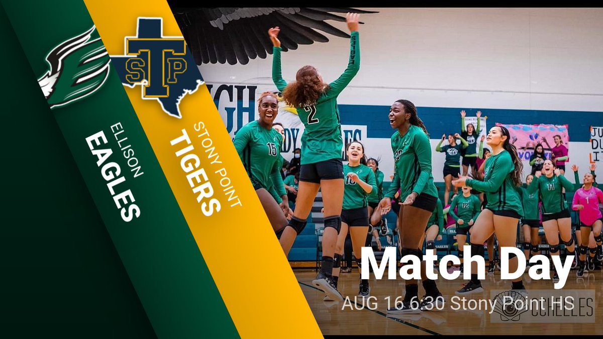 Ellison_VBall's tweet photo. MATCH DAY!!
#TalonsUp #EllisonStrong #kisdathletics #ellisonHS https://t.co/DhtfrOqyXN