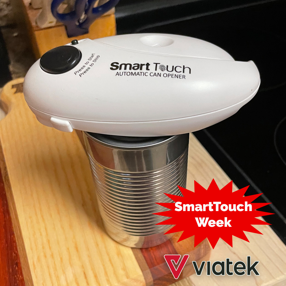 Today we feature the Smart Touch Can Opener. This easy to use can opener is the easiest way to open a can, bottle and jar without the mess. Just place on can, touch the button and away it goes! Available in black, red, blue: 
amazon.com/dp/B09VLLW7HR