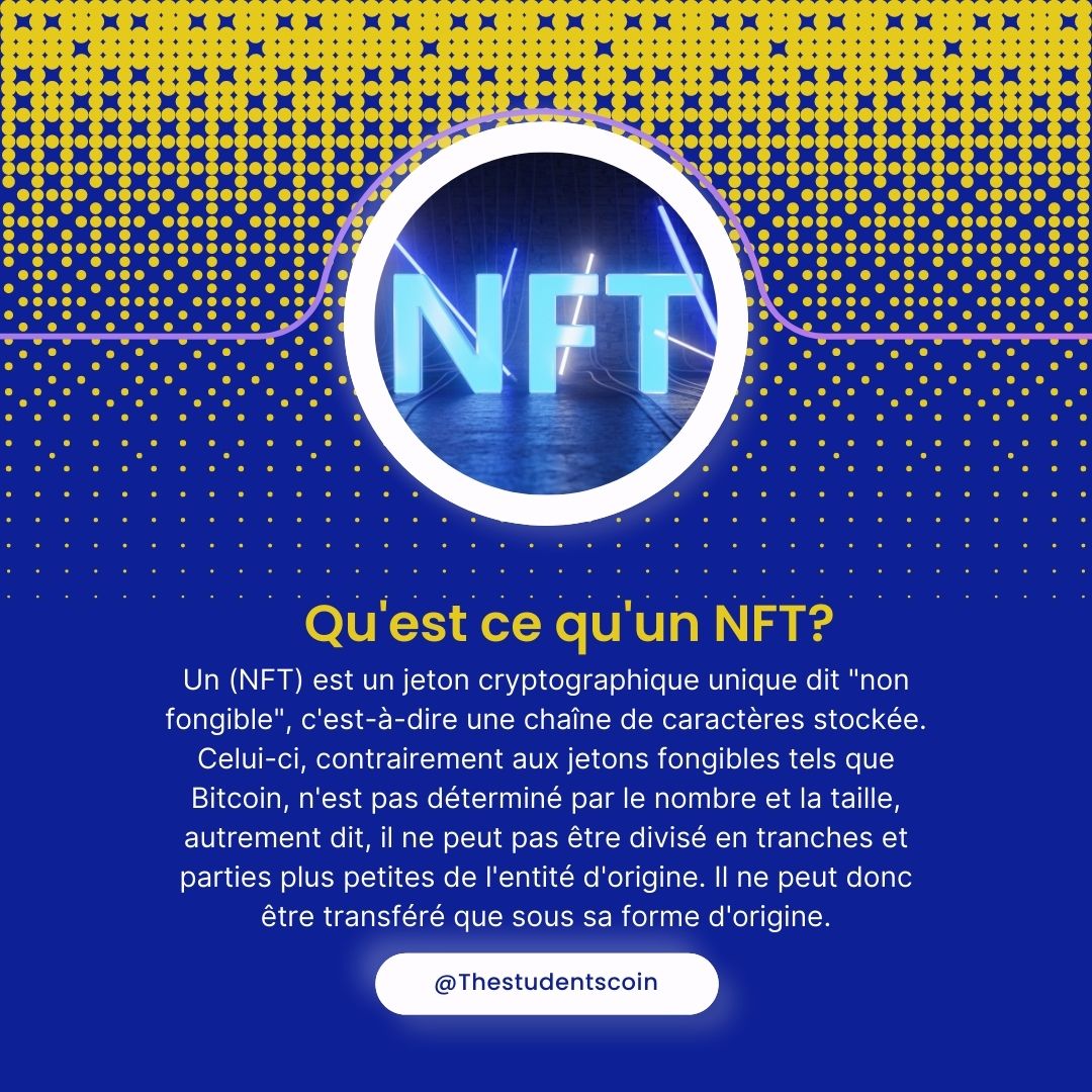 theStudentscoin's tweet photo. Pourquoi des images étranges sont-elles affichées sur les réseaux sociaux ?👾🤖
Aujourd’hui, #TSCI vous explique ce qu’est un #NFT ou plutôt comment détenir une œuvre virtuelle à l’aide de la technologie #blockchain ⚛️
#crypto #blockchainrevolution https://t.co/5MjqPLWk2D