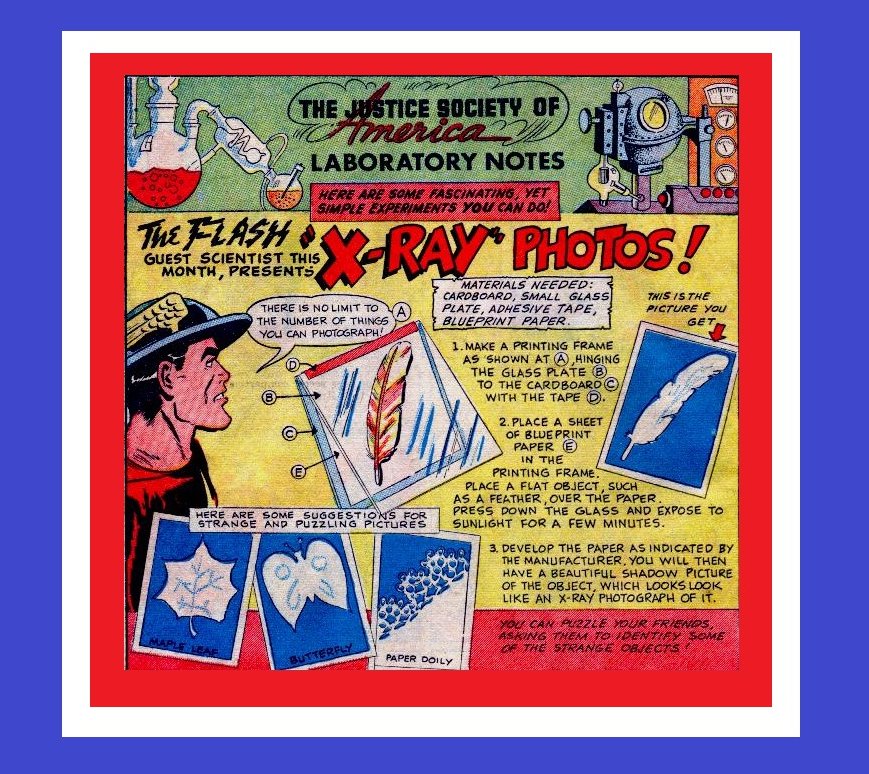 DignityJsa's tweet photo. #JSALaboratory Notes! #JusticeSociety of America Lab Notes - appearing in later issues of #AllStarComics - Lab Notes on X-Ray Photos from #JSA Guest Scientist #Flash Jay Garrick - All-Star Comics Volume 1 #53 (June 1950) https://t.co/R3Zc7CVleU