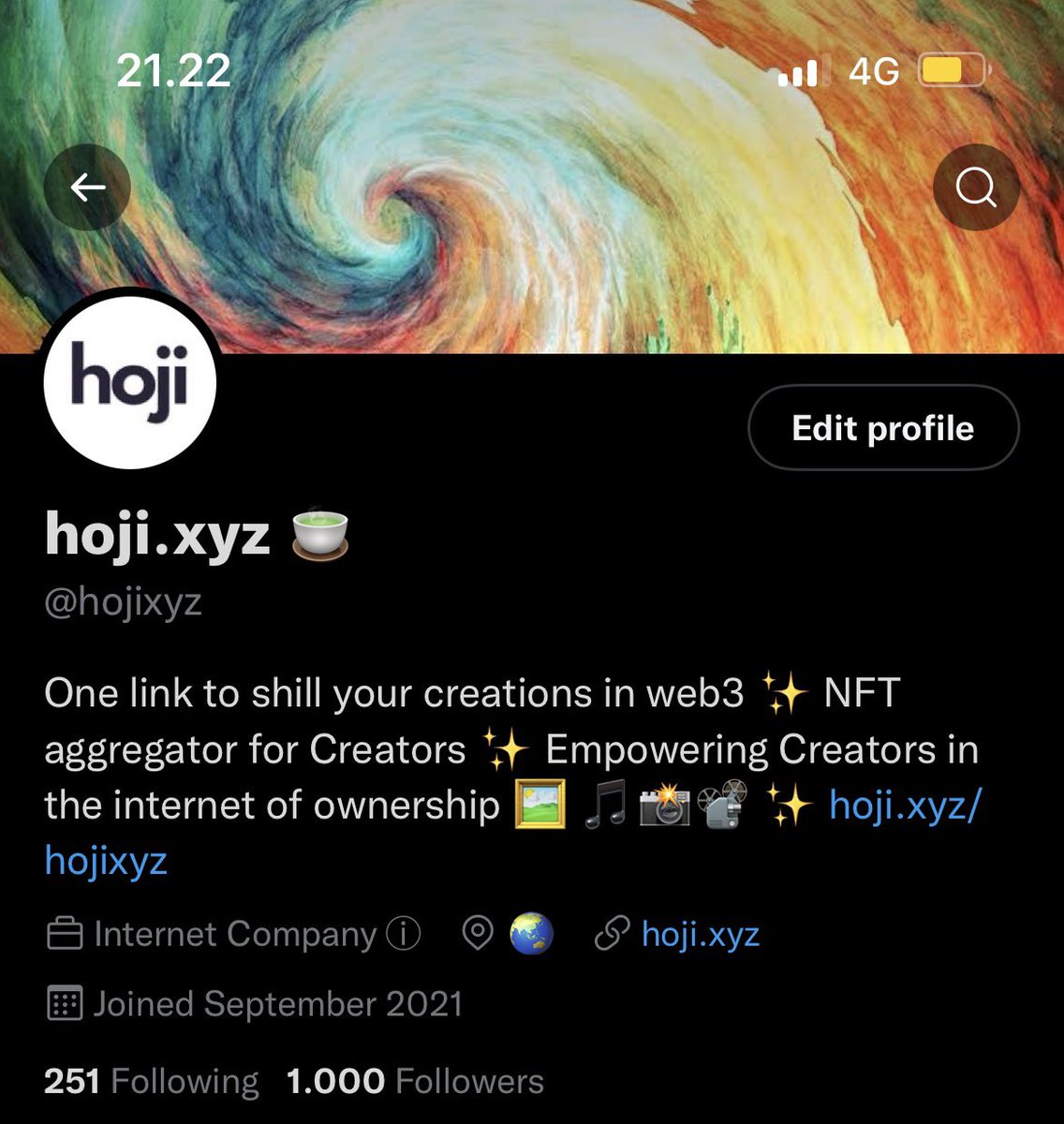 Love you all ❤️ 💕 

Make sure you tried hoji.xyz and use it as part of your #LinkInBio 

Our team is working hard to make hoji.xyz experience great for creators 🖼

More features are coming soon!

#creatoreconomy #NFT #NFTart #NFTartist #NFTs #Web3