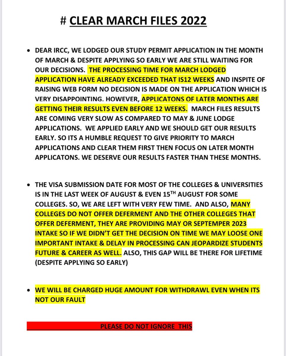 abhinandan43's tweet photo. @CitImmCanada #clearmarchfiles2022
Dear @CitImmCanada
We lodged our files early,so we should get results early, why don't IRCC follows the first come first serve policy?Please clear March lodged STUDY permit applications @JustinTrudeau @SeanFraserMP @iStudentCanada @CanadainIndia https://t.co/pz2mvK8HeW