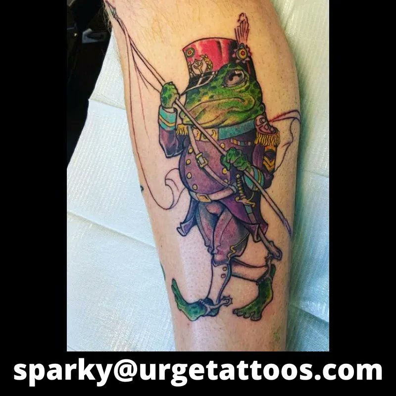 NewSkinltr's tweet photo. Start of an awesome frog tattoo by Mark @sparkyurge #urgetattoos #newskinlasertattooremoval #victoriabc #yyj #blackandgreytattoo #tattedgirl #tattedguys #inkartist #inklovers #inkaddicts #inkmag #tattooinspiration #colortattoos #teamtatted #tattooistartmag #tatsoul #tattooshop https://t.co/okJbl0ZYE5