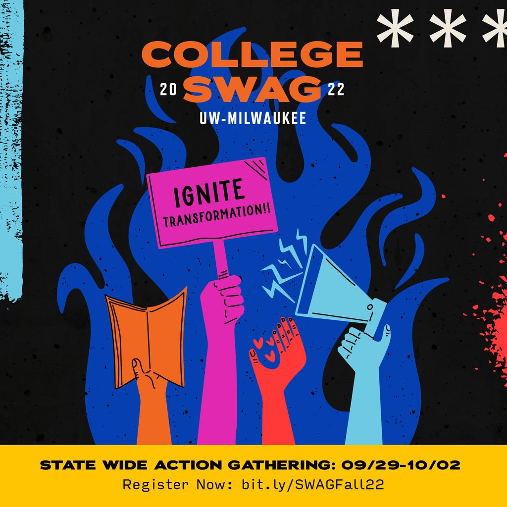 Get ready for SWAG Fall 2022. 🔥
⁠
LIT's State-Wide Action Gathering on the weekend of September 29th to the 2nd. ✊🏼⁠✊🏽✊🏿
⁠
You must be a paid member to attend. ⁠🧡💙
⁠
Go to bit.ly/SWAGFall22 to register and learn more information.