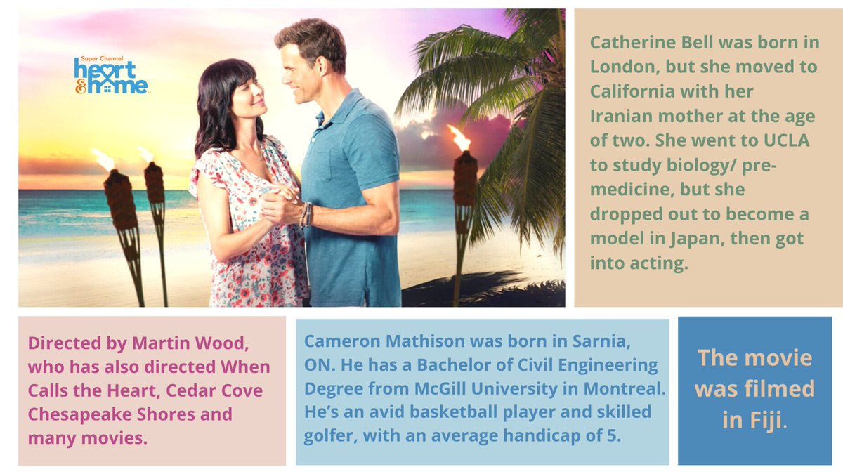 SCHeartHome's tweet image. #TuesdayTrivia! 📽️ See @reallycb and @CameronMathison in #ASummertoRemember this Saturday! 🏝️💕