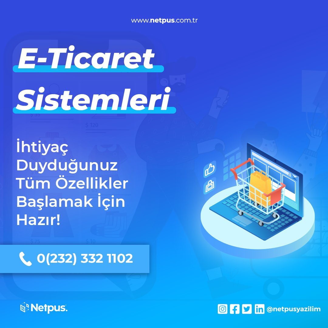 İhtiyacınıza uygun sunulan e-ticaret çözümleri ile başlamak artık çok kolay!

📞 0 (232) 332 1102
🌐 netpus.com.tr
📧 info@netpus.com.tr

.
.
#netpus #netpusyazılım #yazılım #web #eticaret #eticaretsitesi #ecommerce #eticaretçözümleri