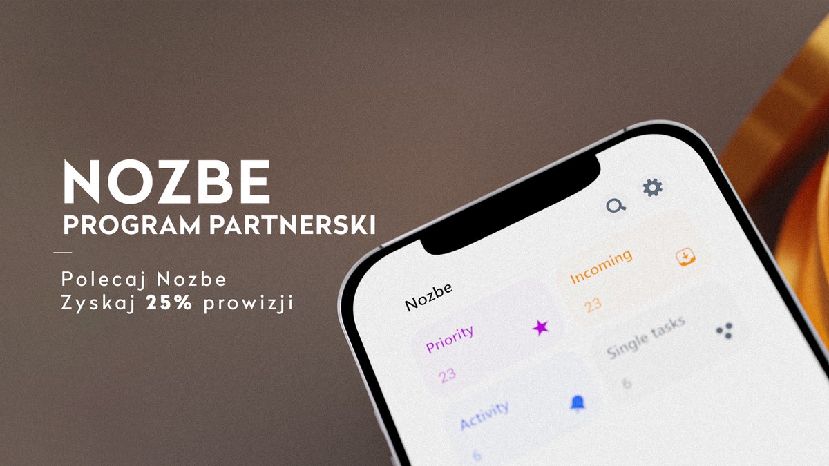 nozbePL's tweet photo. Sprawa jest całkiem prosta.
1. Korzystasz z Nozbe;
2. Jesteś z niego zadowolony;
3. Polecasz naszą aplikację innym;
4. Otrzymujesz 25% prowizji od każdej płatności!
👇👇👇
https://t.co/y8enzV2N2z
#Nozbe #programpartnerski https://t.co/9TlAFW2Yfe