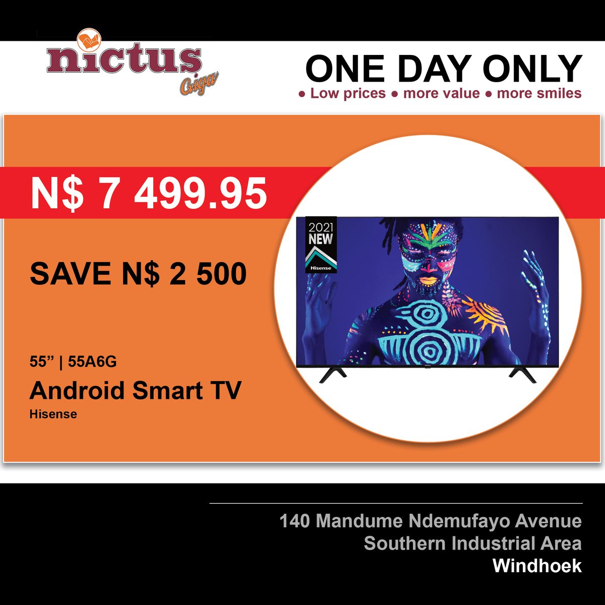 NictusNamibia's tweet photo. Once it's gone, it's gone.
17 August 2022 only.
Available on cash and account.
#NictusNA #qualityvaluevarietyservice https://t.co/r7aH2hzTkw