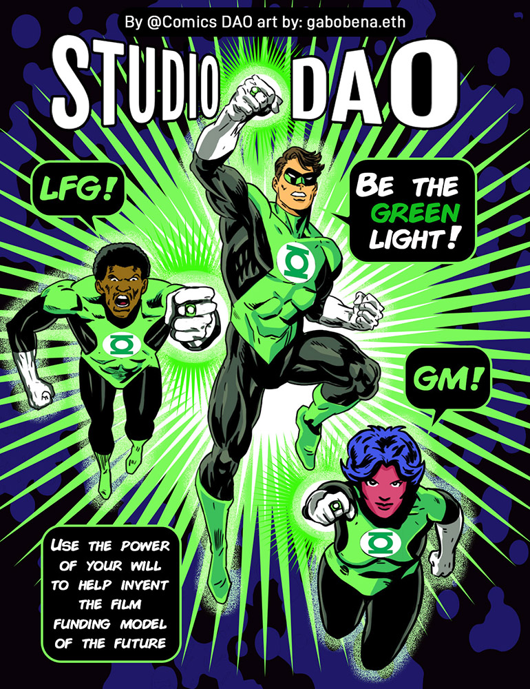 ComicsDAO's tweet photo. Be the green light!
Right @studioDao  ? 

#Comicscover #comicsDAO https://t.co/ggKlRBDH2l