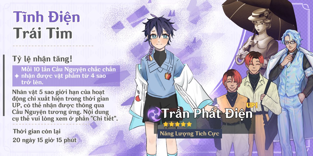 duovanvui's tweet photo. Me and my friends end up making a bunch of banner wish events for our OCs. :D

Artist: 
@duovanvui22 (geo girl)
@_moonestone (cryo boi)
@_unicat__  (pyro twin)
@saltl_emon (electro shota)

#原神 #genshin https://t.co/7xKKFlzBZt