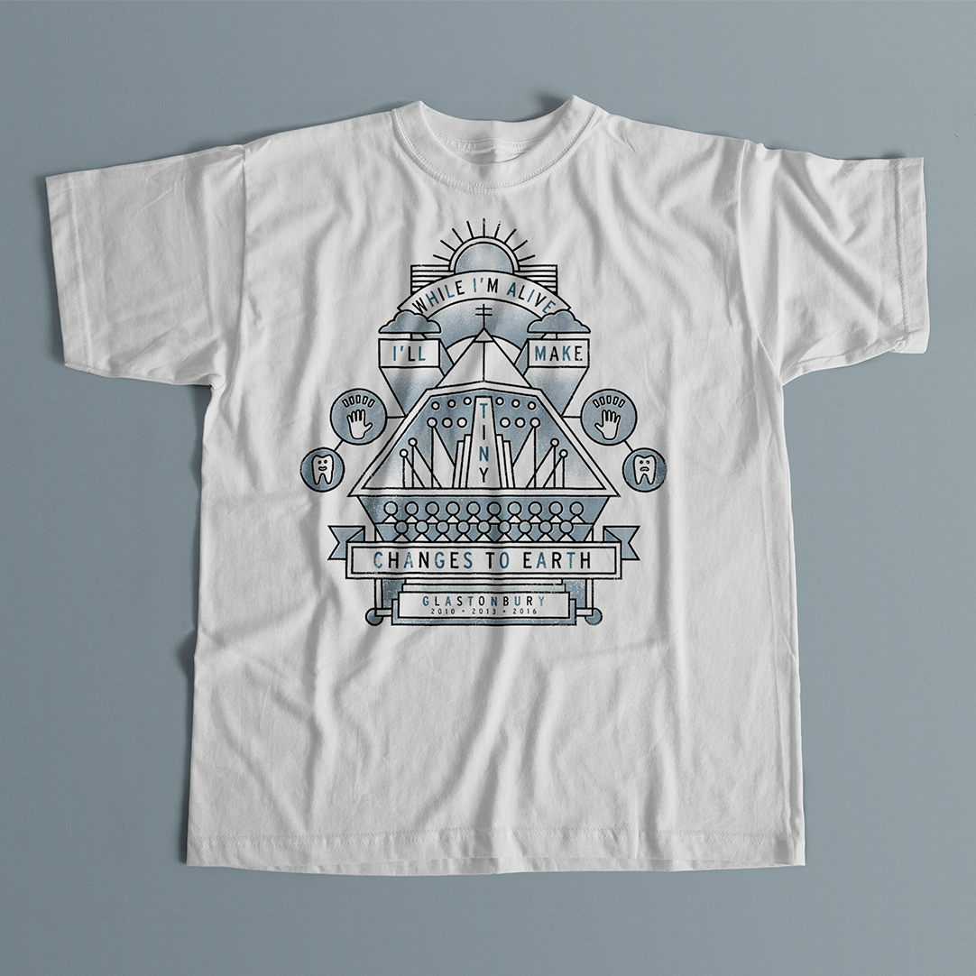 dltdesigner (@dltdesigner) on Twitter photo A few months ago I designed a t-shirt to be worn by the amazing group of volunteers who raise awareness & money for <a href="/tinychanges/">Tiny Changes</a> while litter picking at the Glastonbury Festival. For a ltd time they're making a slightly different design available to buy square.link/u/6mQh6Ap9?src… A few months ago I designed a t-shirt to be worn by the amazing group of volunteers who raise awareness & money for <a href="/tinychanges/">Tiny Changes</a> while litter picking at the Glastonbury Festival. For a ltd time they're making a slightly different design available to buy square.link/u/6mQh6Ap9?src…