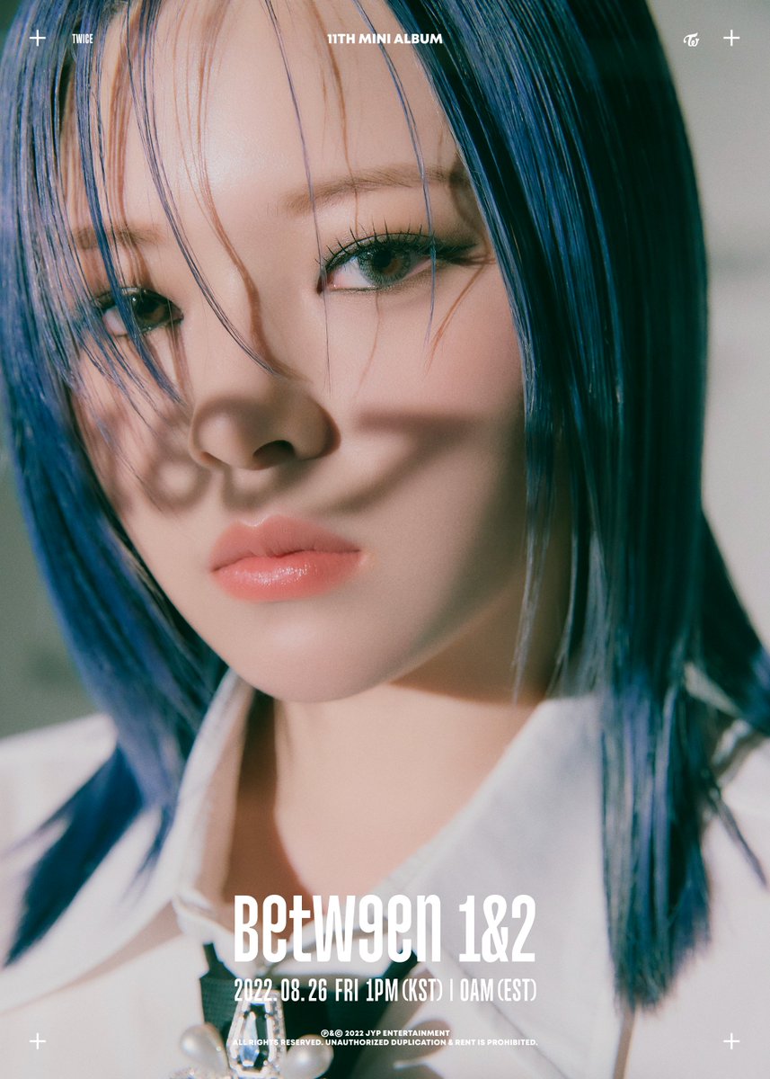 TWICE 11TH MINI ALBUM
"BETWEEN 1&amp;2"

Concept Photo #1
JEONGYEON

Release on
2022.08.26 FRI 1PM KST/0AM EST

📌"BETWEEN 1&amp;2" Pre-save &amp; Pre-order
TWICE.lnk.to/BETWEEN1and2

#TWICE #트와이스
#BETWEENONCEandTWICE #TalkthatTalk