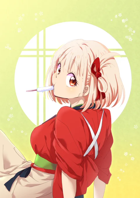 リハビリがてらに千束描いてみた。#リコリコ 