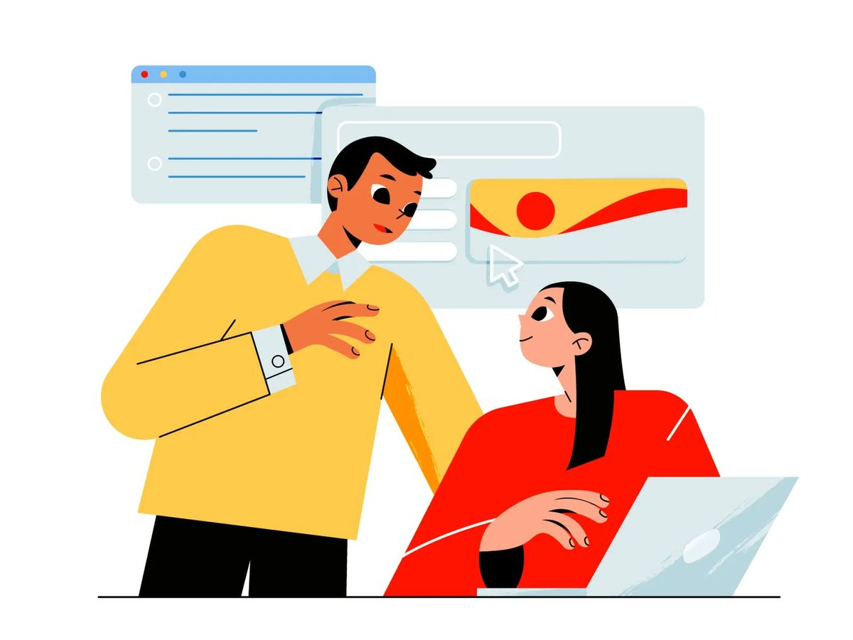 dribbble's tweet photo. ▶️  Learn how to find a design mentor based on your unique goals. Discover how design mentorship can accelerate your skill development and career. – https://t.co/tKHF6hLFfs 

[Featuring: Mentoring. Vector illustration by My Team. Art] 

#designmentors #mentorship #designers https://t.co/Bzq716uaSy