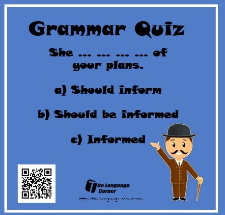 TheLangCorner's tweet photo. Grammar Quiz!! Grammar quiz are great tools for helping you figure out what you or your students know and don't know. #Ciudadlineal #Gandhi #Laalmudena #garcianoblejas #elipa #laelipa #ricardoortiz #tlc #thelanguagecorner #LikeForLikes https://t.co/BQGBi8HT7b https://t.co/eYWvt2pejZ