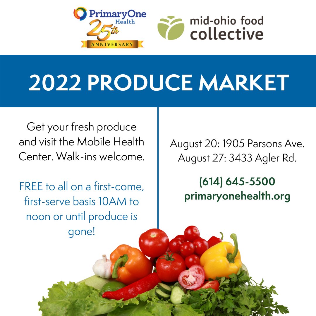 primary1health's tweet photo. See you tomorrow on Parsons for free produce! #FreeProduce #ProduceMarket #Columbus #P1H https://t.co/jq6MwWunec