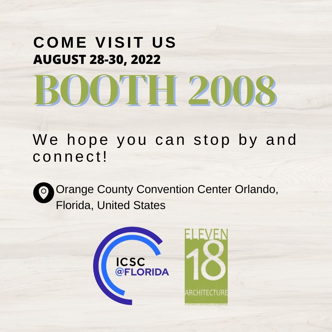 Eleven18Arch's tweet photo. We are just two weeks away from the @ICSC  Florida conference! Don’t forget to stop by booth 2008! https://t.co/mN7BKTDLXW