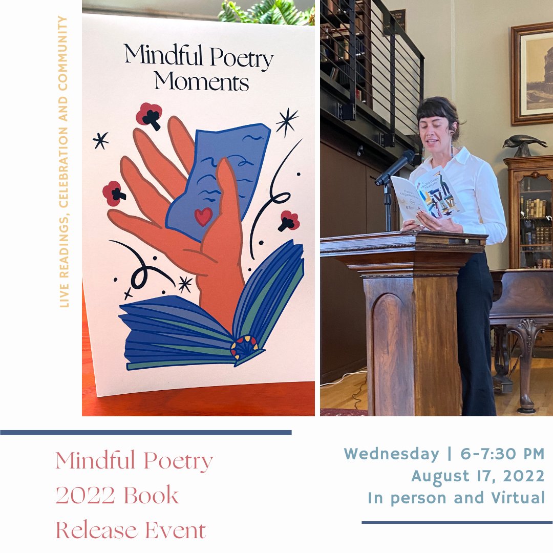 TheWell_World's tweet photo. #MindfulPoetryBook Release Event is TOMORROW, August 17th, 6-7:30pm EST. This hybrid event at #TheMercantileLibrary is free to attend!
⁠
Cover art @alexxx_ramirez
MPM was incubated with @onbeing and is supported by @cincyhive @wordplaycincy and @themercantilelib⁠ https://t.co/SxaML275Tz