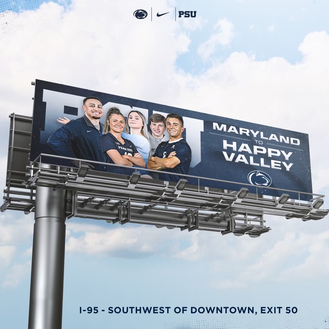 GoPSUsports's tweet photo. All roads lead to Happy Valley🛣

Keep an eye out for the following locations!📍 #WeAre #PennState https://t.co/PIZWg1snm1