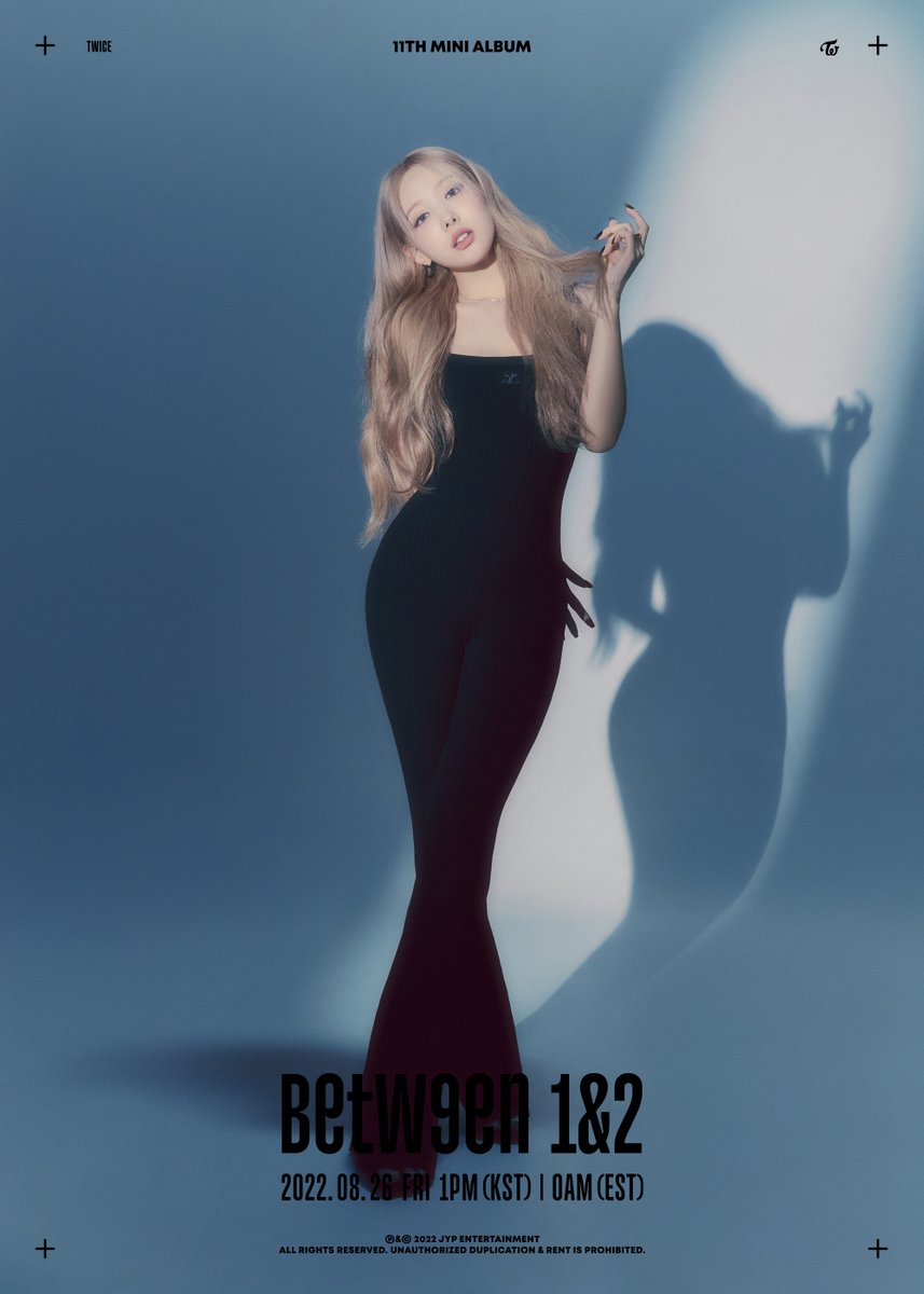 TWICE 11TH MINI ALBUM
"BETWEEN 1&amp;2"

Concept Photo #1
NAYEON

Release on
2022.08.26 FRI 1PM KST/0AM EST

📌"BETWEEN 1&amp;2" Pre-save &amp; Pre-order
TWICE.lnk.to/BETWEEN1and2

#TWICE #트와이스
#BETWEENONCEandTWICE #TalkthatTalk