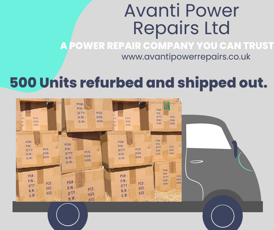 We are pleased to announce we have completed 500 units that were in for a refurb. 

Another happy customer. 

If you have a power  supply that is in need of repair or perhaps a replacement please send us a message or contact us on our website: 
avantipowerrepairs.co.uk