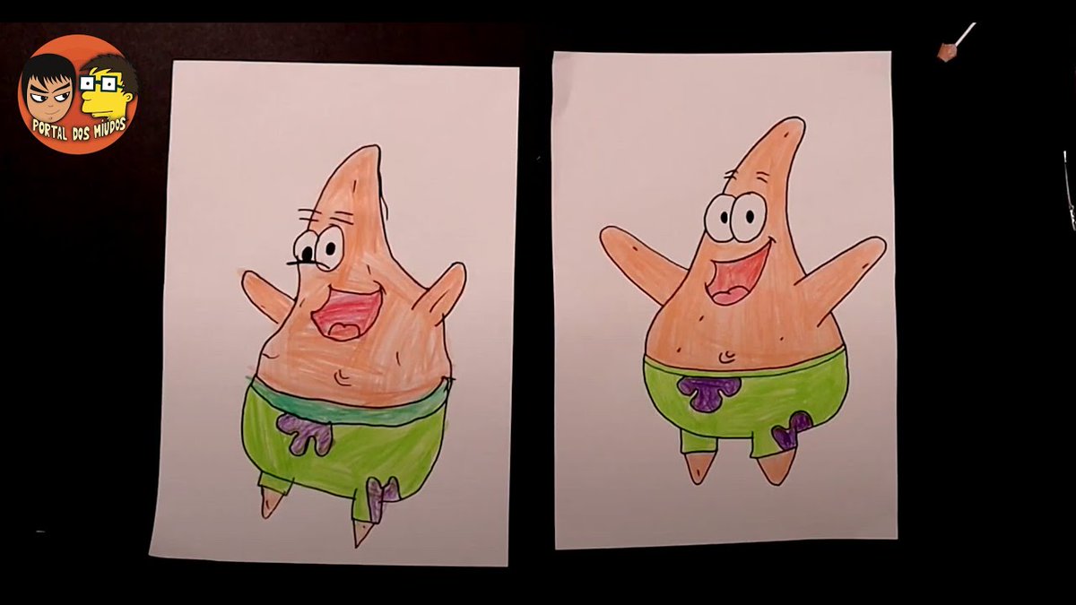DosMiudos's tweet photo. Maria and Francisco draw Patrick from SpongeBob. Step-by-step instructions on our website, you can also download the draw to color yourself: https://t.co/M3rshmq1e2 #patrickstar  #portaldosmiudos  #howtodraw #kidsdrawing #artforkids #drawingforkids #drawingforkidseasy https://t.co/7z49ttfC3T
