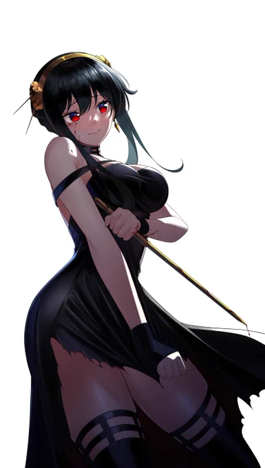 毎日お絵かき1766日目ヨルさん途中細かい部分詰めてるのでもうちょっと・・・#スパイファミリー 