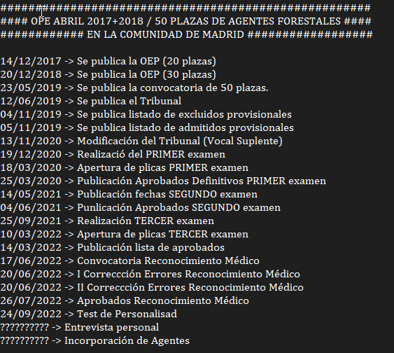 forestaltactico's tweet photo. Hoy recuerdo la INCOMPETENCIA de la CAM con los procesos selectivos a #AgentesForestalesCM 👮‍♂️🚔🇪🇸🦅

⚠️OEP 2017+18: +de 3AÑOS sin acabar
⚠️OEP 2019+21: 5 MESES y sin lista de admitidos

@Enrique_L_Lopez @mjestebanr @CarlosNovilloPi @IdiazAyuso 

LOS OPOSITORES ESTAMOS HARTOS 💀⏲️ https://t.co/gGEzHmqQo7