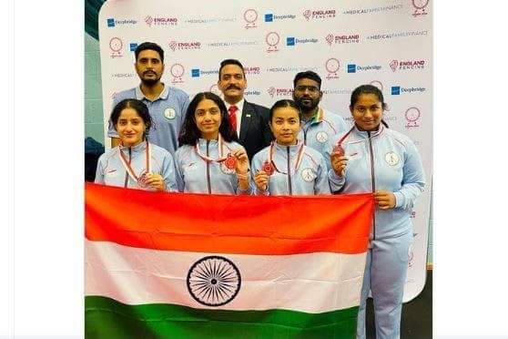 Proud moment for Jammu Dogras.

Shreya Gupta from Jammu makes nation proud wins Bronze medal in Commonwealth Fencing Championship at London.

#Jammu #CommonwealthGames2022