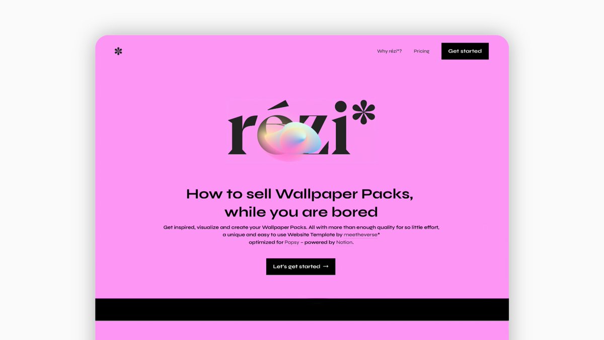 meetheverse's tweet photo. Showcasing a product can be tricky. It requires a lot of content, but never too much.
rézi* makes this process easier, it doesn't come with any unnecessary features or fluff – instead, it focuses on the essentials of user experience and visual appeal!

→ https://t.co/FyObcd2ACN https://t.co/Ql75Y9XjPH