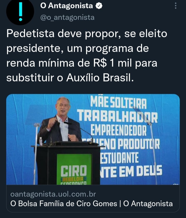 EltonPsantos12's tweet photo. @VEJA @radaronline Vamos falar de propostas! https://t.co/7FAvY4Ua2y