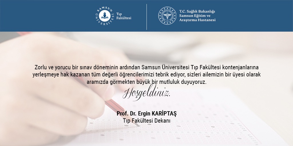 #samsunüniversitesi #tıpfakültesi <a href="/EKariptas/">Ergin Kariptaş</a>
